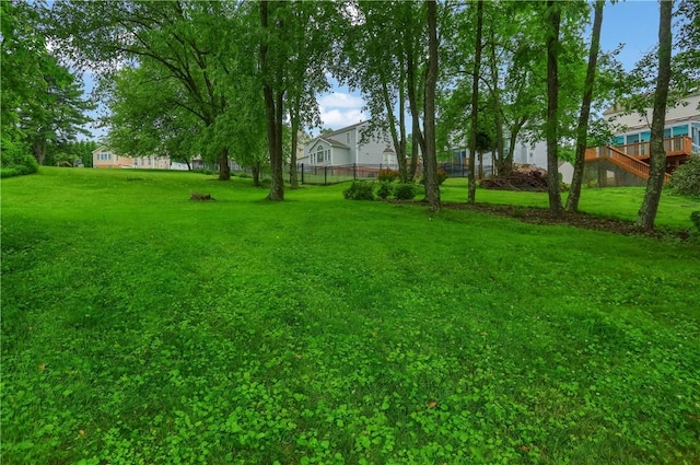 216 Beagle Dr, Moon/Crescent Twp, PA 15108 - view of green lawn with a deck