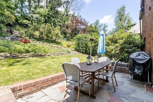 234 Orchard Dr, Mt Lebanon, PA 15228 - view of patio with outdoor dining space and a grill