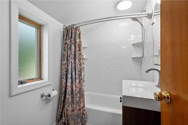 108 Bellanca Ave, Brentwood, PA 15227 - full bathroom with shower / bathtub combination with curtain and vanity