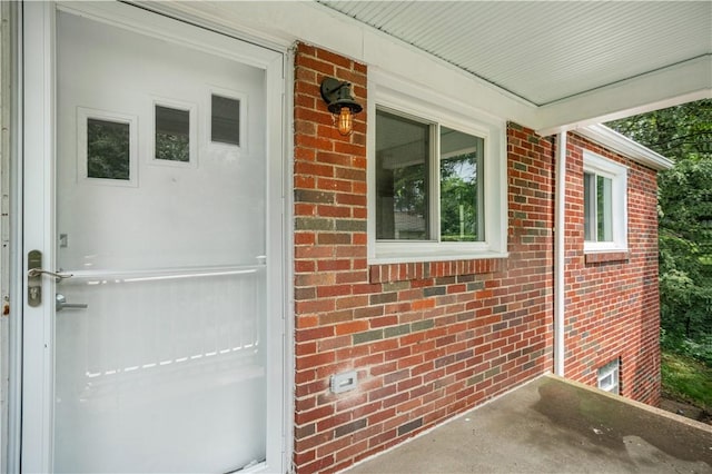 1809 Rosedale St, Verona, PA 15147 - doorway to property featuring brick siding and a porch