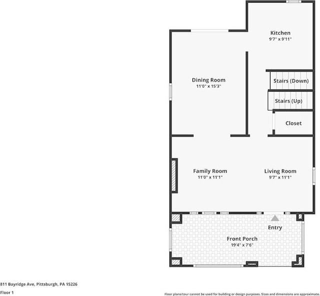 811 Bayridge Ave, Brookline, PA 15226 - view of home floor plan