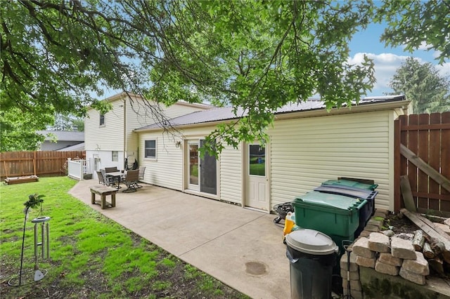 328 Chestnut Dr, Center Twp, PA 16001 - back of property with a patio and a metal roof