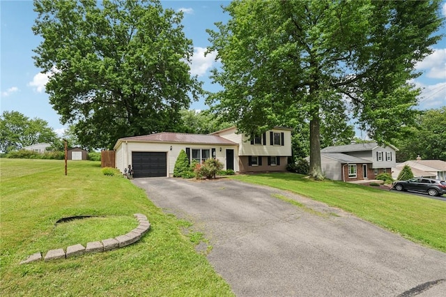 328 Chestnut Dr, Center Twp, PA 16001 - tri-level home featuring an attached garage, driveway, and a front yard