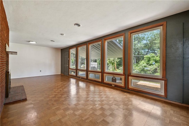 1314 Arrowood Dr, Mt Lebanon, PA 15243 - unfurnished living room with a fireplace and baseboards