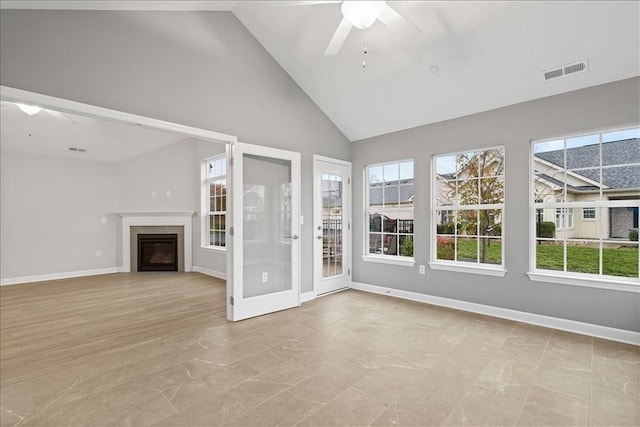 103 Spring Valley Dr, Jackson Twp, PA 16063 - unfurnished sunroom featuring healthy amount of natural light and lofted ceiling