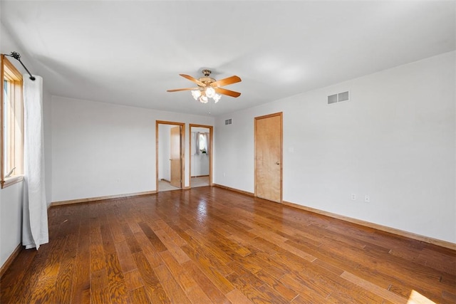 2812 Ridge Road Ext, Economy, PA 15005 - empty room with a ceiling fan and wood finished floors