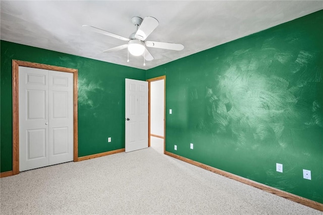 156 Riemer Rd, Buffalo Twp, PA 16055 - unfurnished bedroom with baseboards and ceiling fan