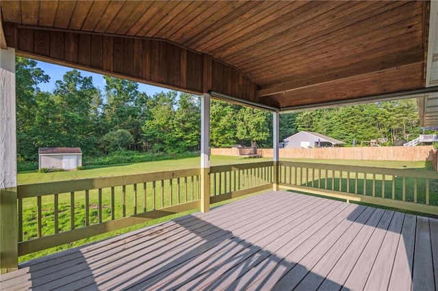 156 Riemer Rd, Buffalo Twp, PA 16055 - deck with a storage unit