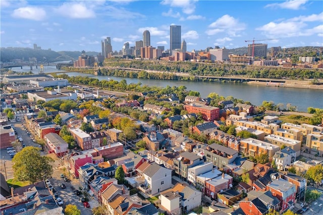 1817 Fox Way S, Side, PA 15203 - drone / aerial view of a notable bridge and city skyline