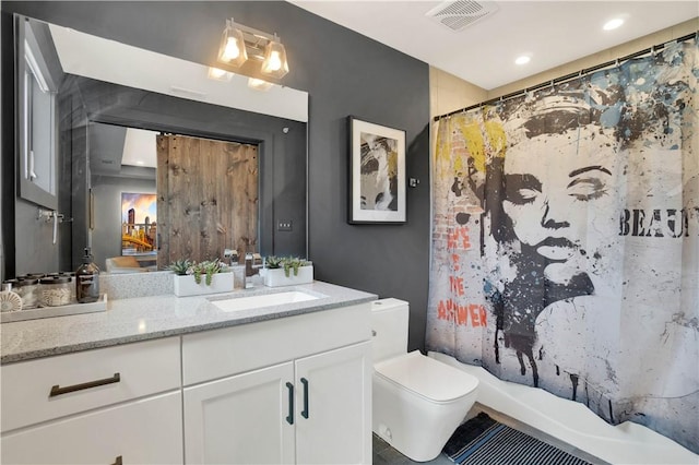 1817 Fox Way S, Side, PA 15203 - bathroom featuring vanity and recessed lighting