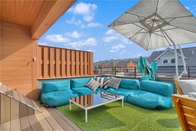 1817 Fox Way S, Side, PA 15203 - deck with an outdoor living space