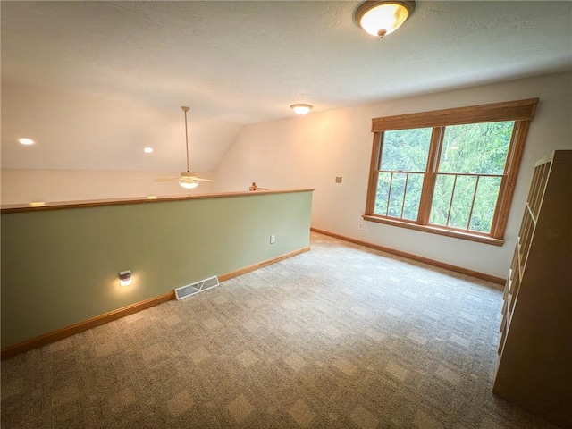 121 Covington Dr, Center Twp, PA 16001 - carpeted spare room with lofted ceiling and ceiling fan