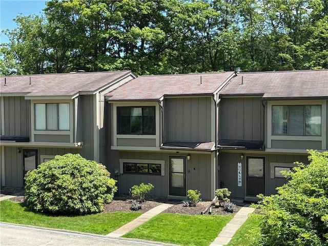 13 Lakeview Dr, Hidden Valley, PA 15502 - view of property featuring board and batten siding and roof with shingles