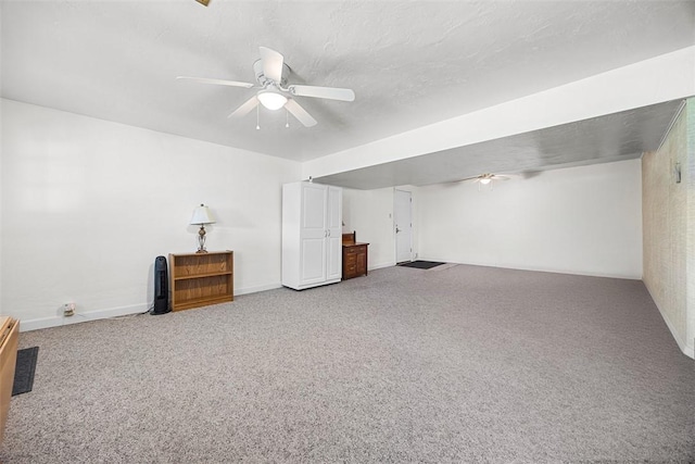 4715 Meadowgreen Dr, Whitehall, PA 15236 - basement featuring a ceiling fan and carpet flooring
