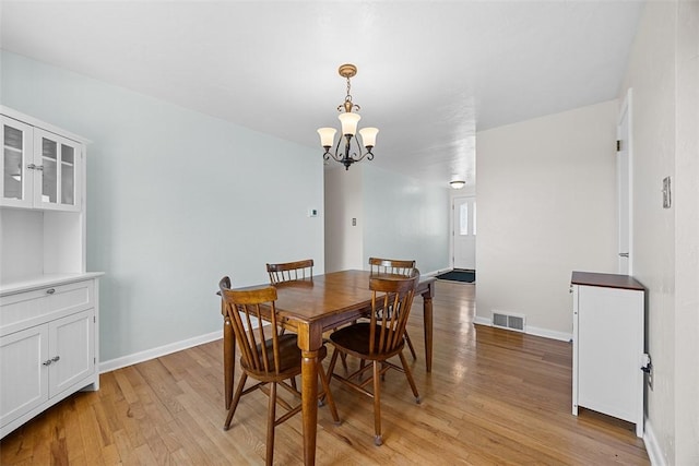 4715 Meadowgreen Dr, Whitehall, PA 15236 - dining room with a chandelier and light wood-style flooring