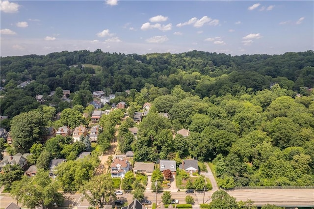 6826 Church Ave, Ben Avon, PA 15202 - aerial perspective of suburban area with a forest