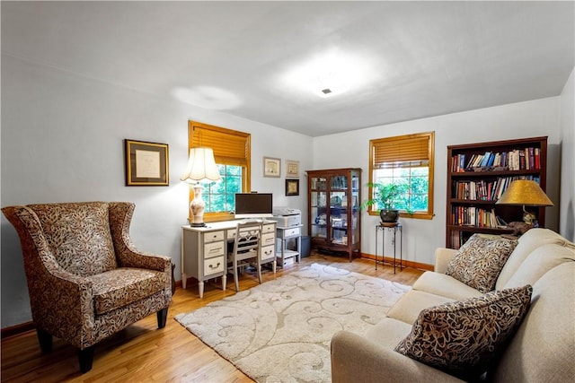 6826 Church Ave, Ben Avon, PA 15202 - home office featuring healthy amount of natural light and wood finished floors