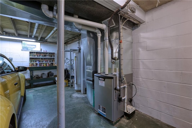 267 Blackhawk Rd, Chippewa Twp, PA 15010 - below grade area featuring water heater and heating unit