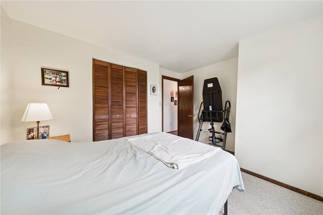 128 Honey Suckle Ln, Unity Twp, PA 15601 - carpeted bedroom with baseboards and a closet