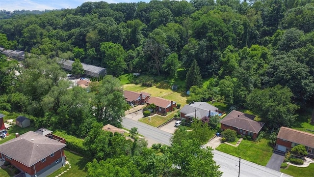 809 Sleepy Hollow Rd, Castle Shannon, PA 15234 - aerial view of residential area featuring a heavily wooded area