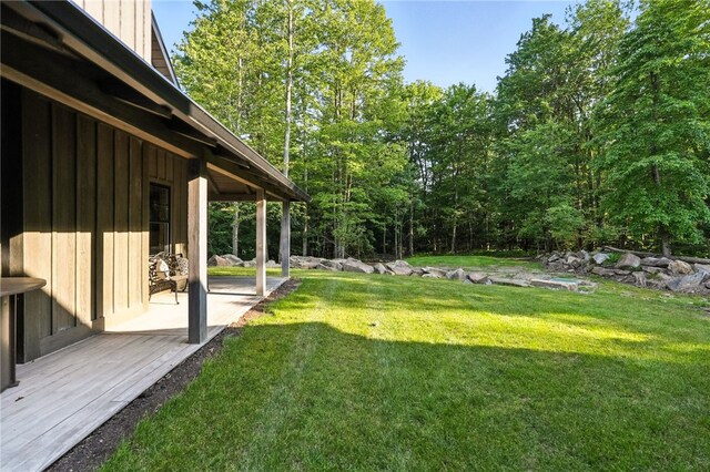 50 Hawes Rd, Wharton Twp, PA 15437 - view of green lawn featuring a patio area