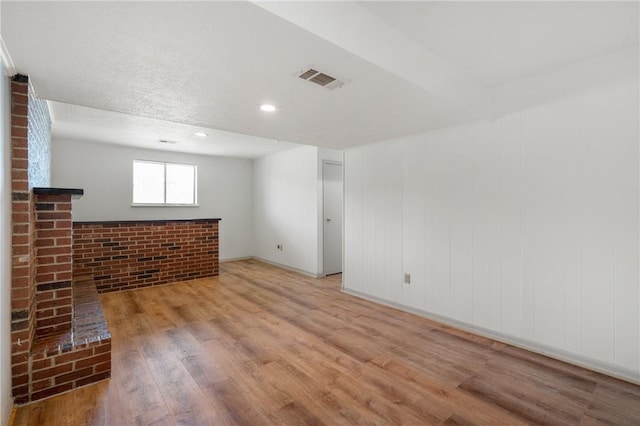 404 Beulah St, Shaler, PA 15209 - unfurnished living room with wood finished floors and recessed lighting