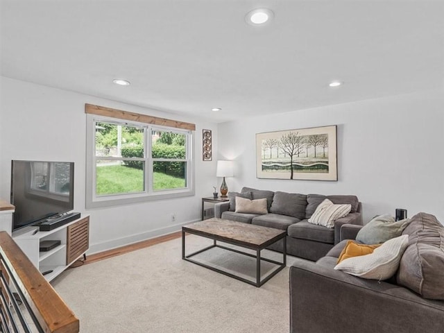 773 Somerville Dr, Saint Clair, PA 15243 - living area with recessed lighting and wood finished floors