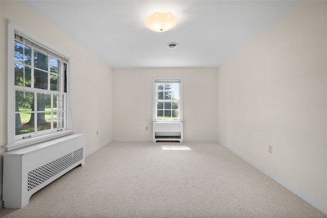 904-906 Blackburn Rd, Sewickley Heights, PA 15143 - carpeted spare room featuring radiator heating unit and baseboards