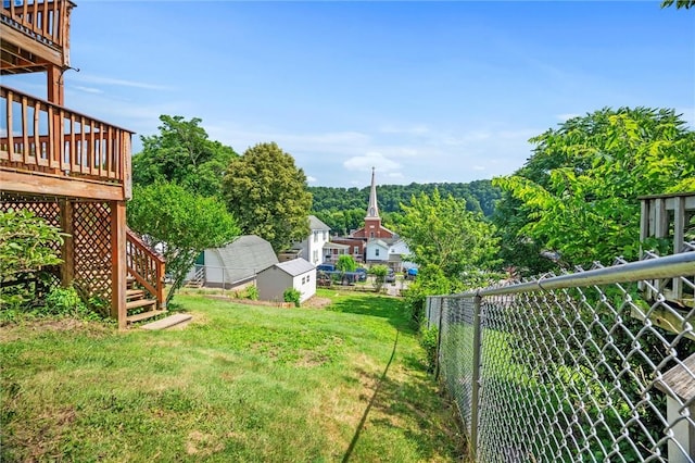 530 Franklin St, Freeport Boro, PA 16229 - view of yard with stairs and a wooden deck