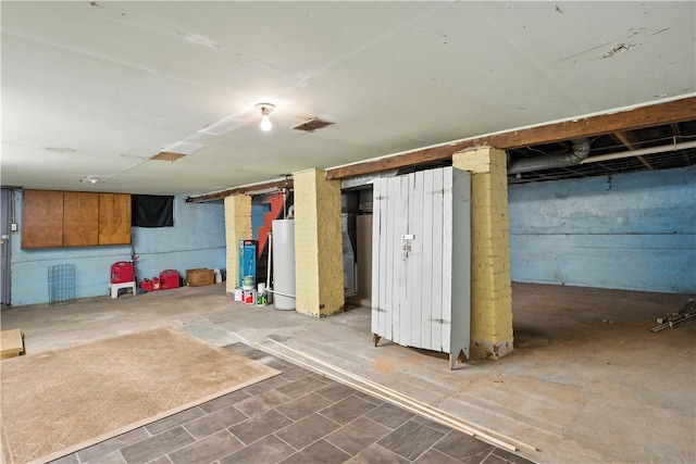 41 Taylor Ave, East Bethlehem, PA 15322 - unfinished below grade area with gas water heater