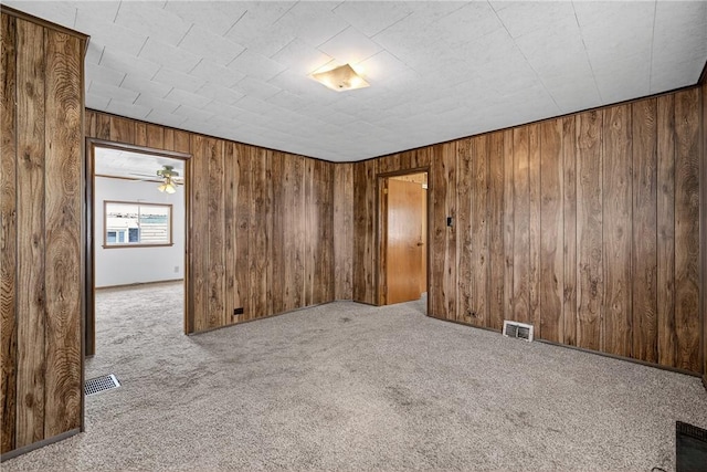 41 Taylor Ave, East Bethlehem, PA 15322 - carpeted empty room featuring wood walls