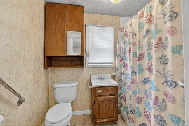 41 Taylor Ave, East Bethlehem, PA 15322 - bathroom with vanity, curtained shower, and tile patterned floors