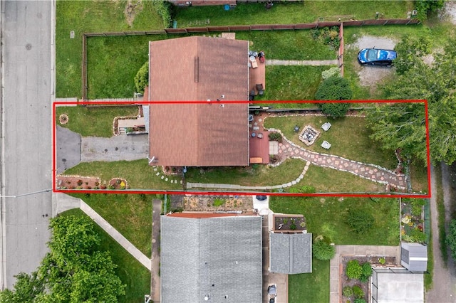 553 Indus St, Greenfield, PA 15207 - aerial view of property's location with property parcel outlined