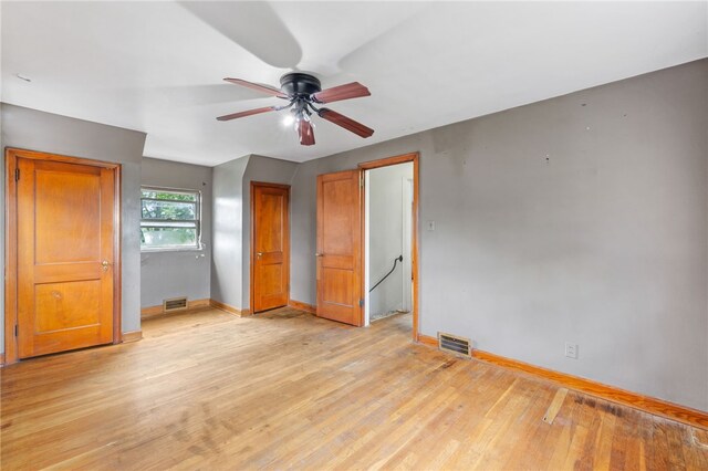 1000 Prospect Rd, Whitehall, PA 15227 - unfurnished bedroom featuring light wood finished floors and ceiling fan