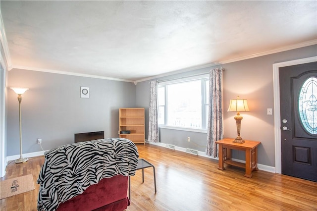 101 Lynne Dr, Big Beaver, PA 15010 - bedroom featuring wood finished floors and ornamental molding