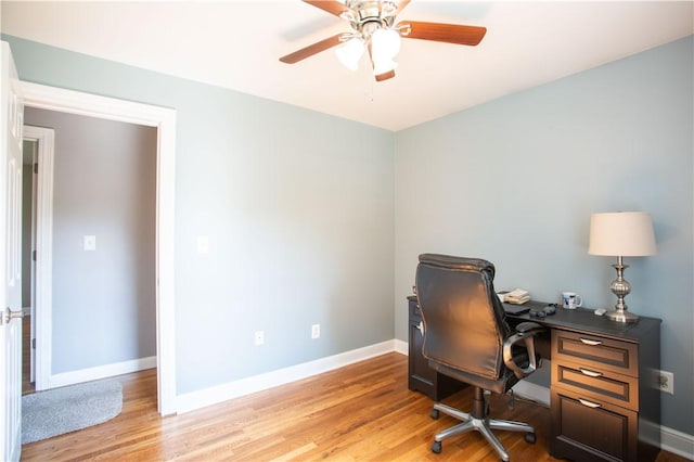 101 Lynne Dr, Big Beaver, PA 15010 - office featuring ceiling fan and light wood finished floors