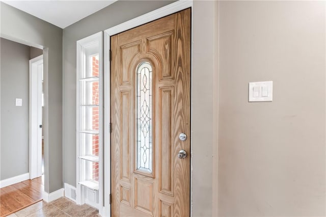 foyer entrance with plenty of natural light