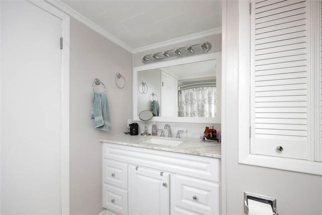 16 Grace Rd, Scottdale, PA 15683 - bathroom featuring vanity and ornamental molding