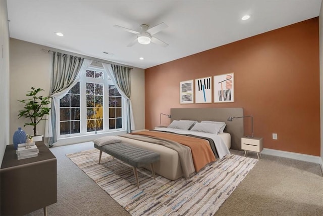 441 Roebling Ct, Cranberry Twp, PA 16066 - carpeted bedroom featuring recessed lighting and ceiling fan
