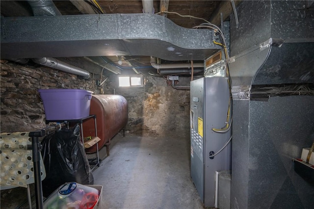 563 Edward St, Derry Twp, PA 15650 - below grade area with oil tank