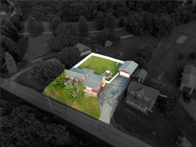 563 Edward St, Derry Twp, PA 15650 - view from above of property with property parcel outlined