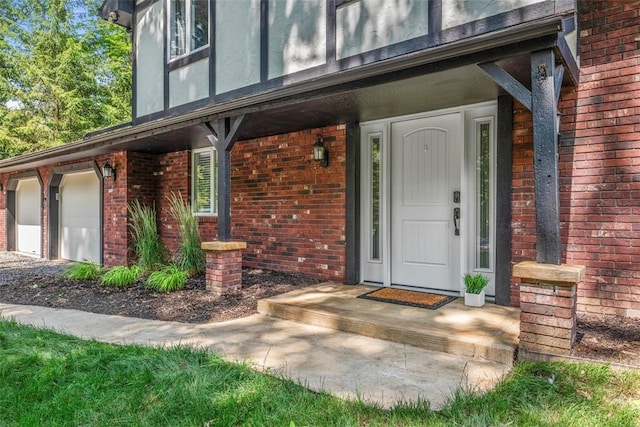 124 Heath Dr, Economy, PA 15005 - entrance to property featuring brick siding and a garage