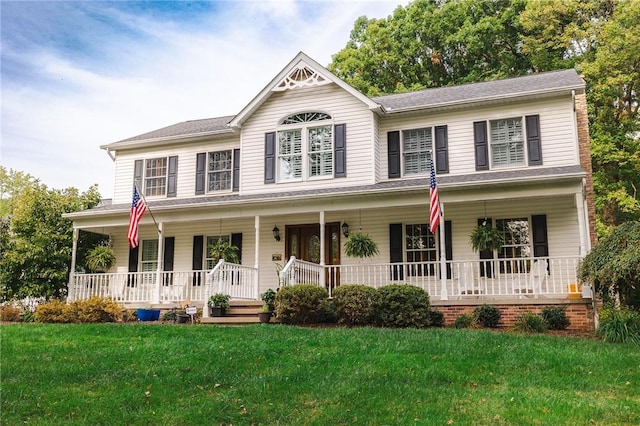 391 Browns Hill Rd, Middlesex Twp, PA 16059 - view of front facade with a porch and a front lawn