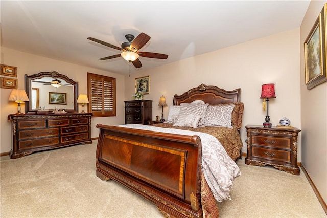 391 Browns Hill Rd, Middlesex Twp, PA 16059 - carpeted bedroom with baseboards and ceiling fan