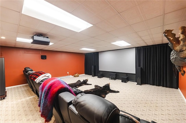 391 Browns Hill Rd, Middlesex Twp, PA 16059 - home theater room with carpet floors and baseboard heating