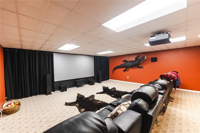 391 Browns Hill Rd, Middlesex Twp, PA 16059 - carpeted home theater featuring baseboards