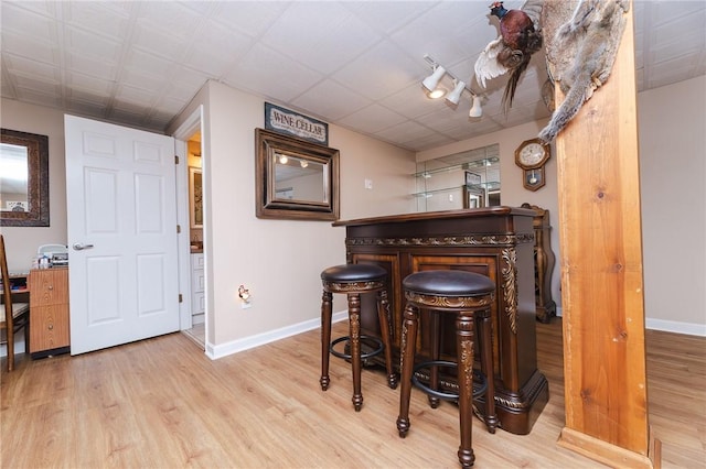 391 Browns Hill Rd, Middlesex Twp, PA 16059 - indoor dry bar with wood finished floors and baseboards