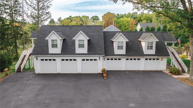391 Browns Hill Rd, Middlesex Twp, PA 16059 - new england style home featuring stairway, driveway, and a shingled roof