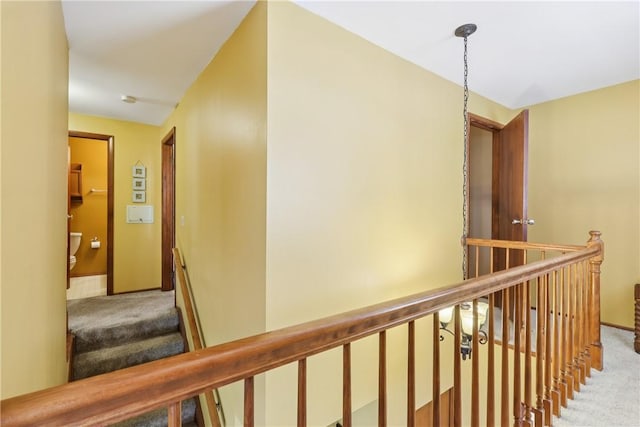 105 Gary Dr, Ohio Twp, PA 15143 - hallway featuring carpet floors and an upstairs landing