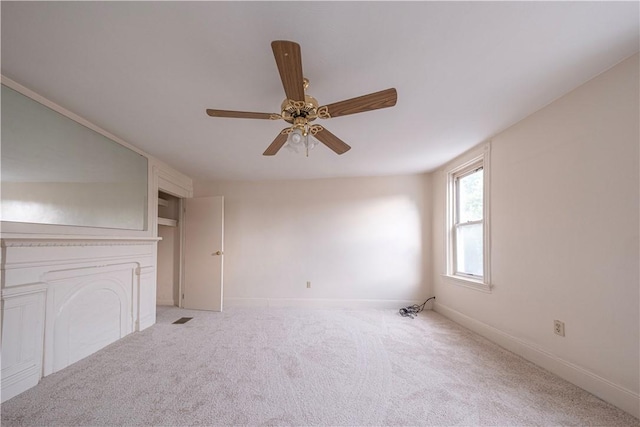 3240 Rothpletz St, Marshall Shadeland, PA 15212 - unfurnished living room with light carpet and a ceiling fan